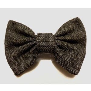 Charcoal Gray Hair Bow